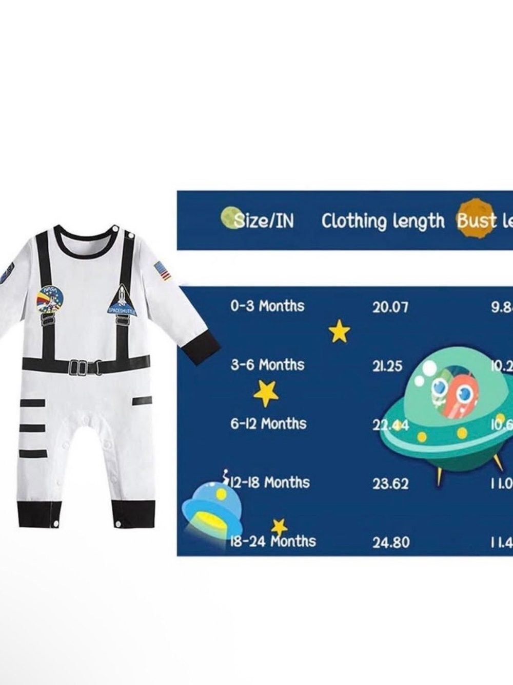 3-6 Month Astronaut Halloween Costume